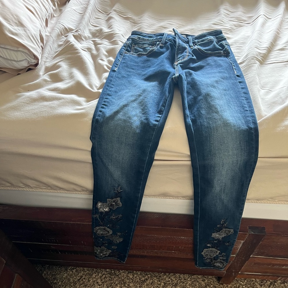 Driftwood Embroidered Jeans